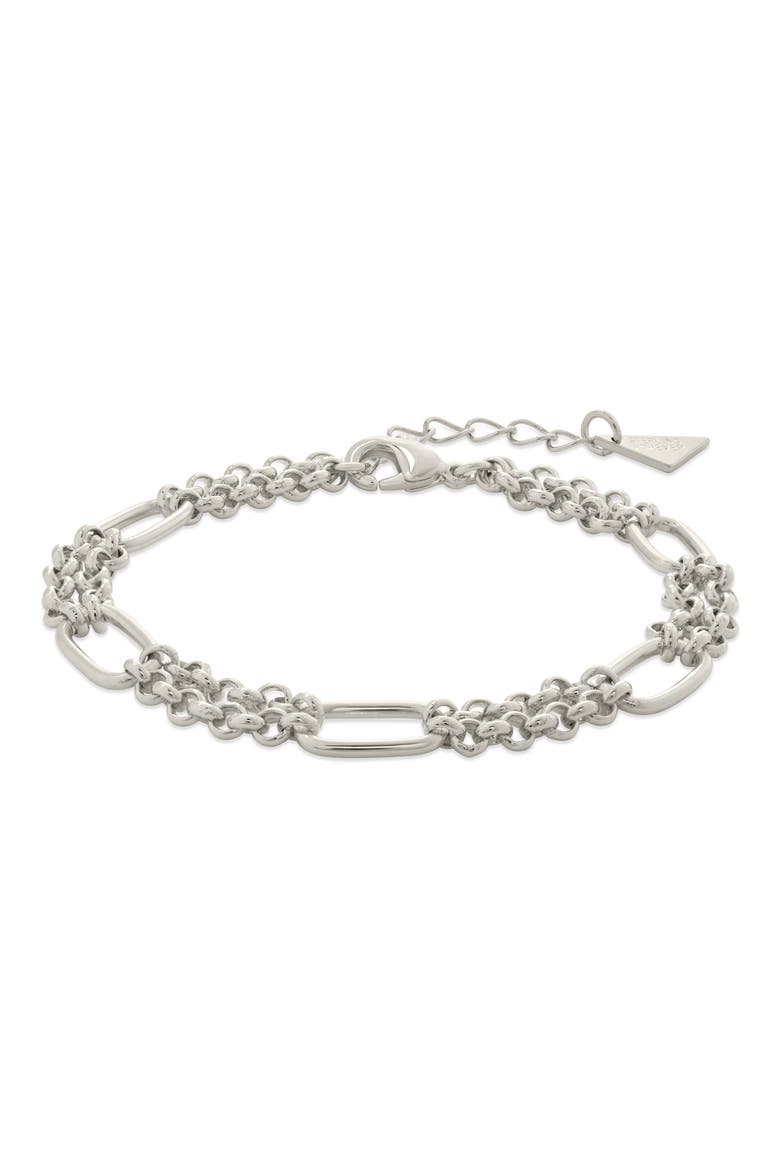 Zenni Station Chain Bracelet, Alternate, color, SILVER