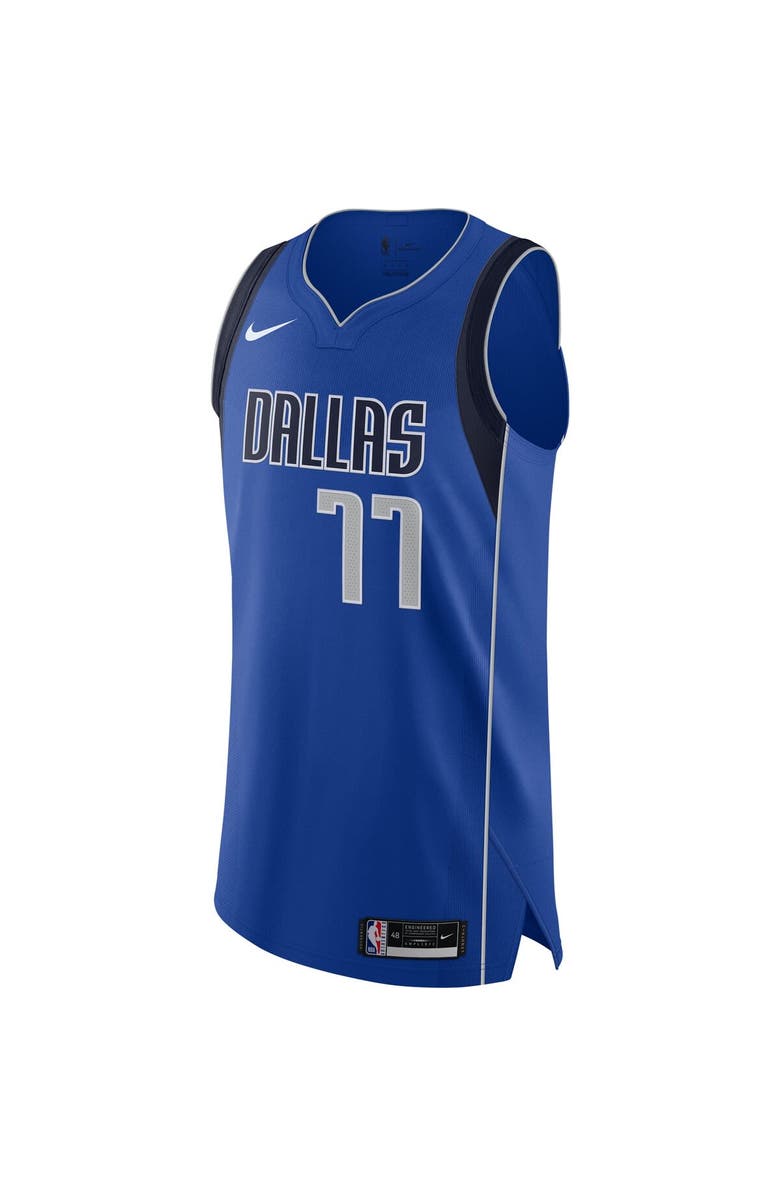 Nike Men's Nike Luka Dončić Blue Dallas Mavericks Authentic Jersey - Icon Edition, Alternate, color,