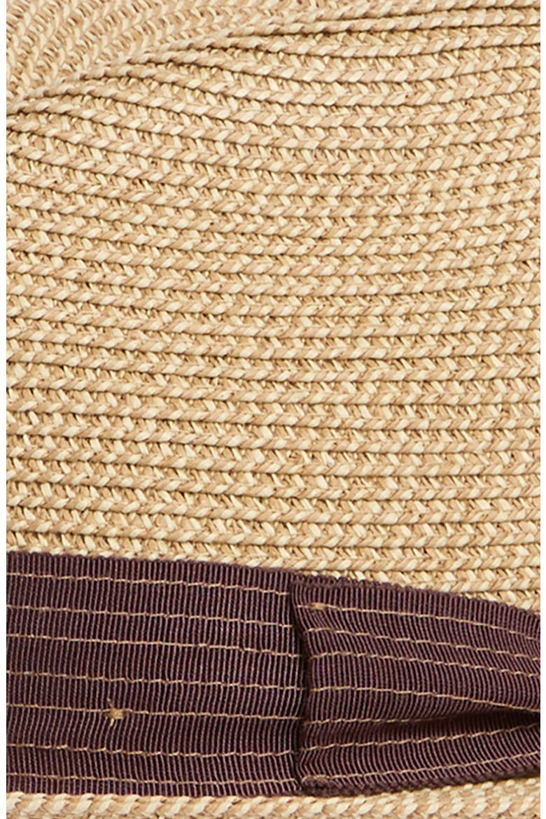 Roma Packable Straw Fedora, Alternate, color, MULTI BROWN/ CHOCOLATE