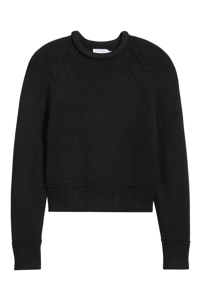 Mock Neck Sweater, Alternate, color, BLACK001