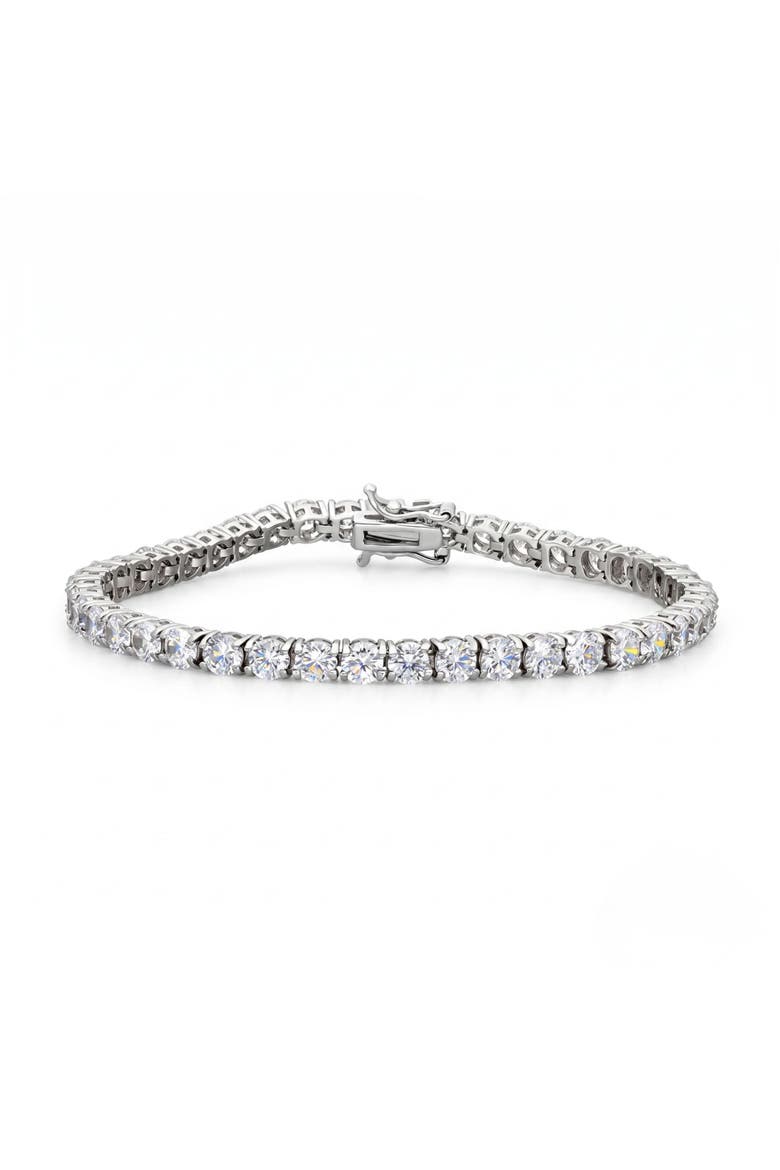 Sterling Silver Tennis Bracelet - 4mm, Main, color, Silver