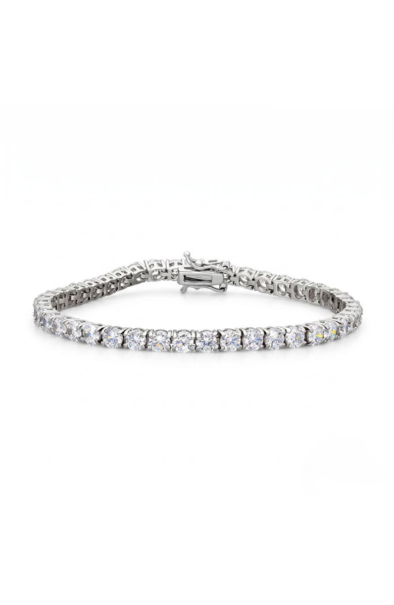 Spero London Sterling Silver Tennis Bracelet - 4mm, Main, color,