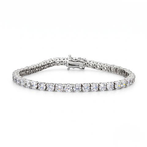 Sterling Silver Tennis Bracelet - 4mm