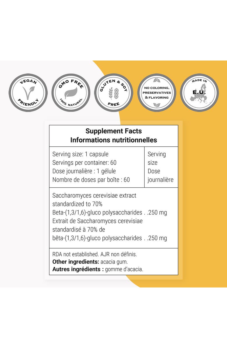 SuperSmart Beta Glucan Supplement 250mg, Alternate, color, 
