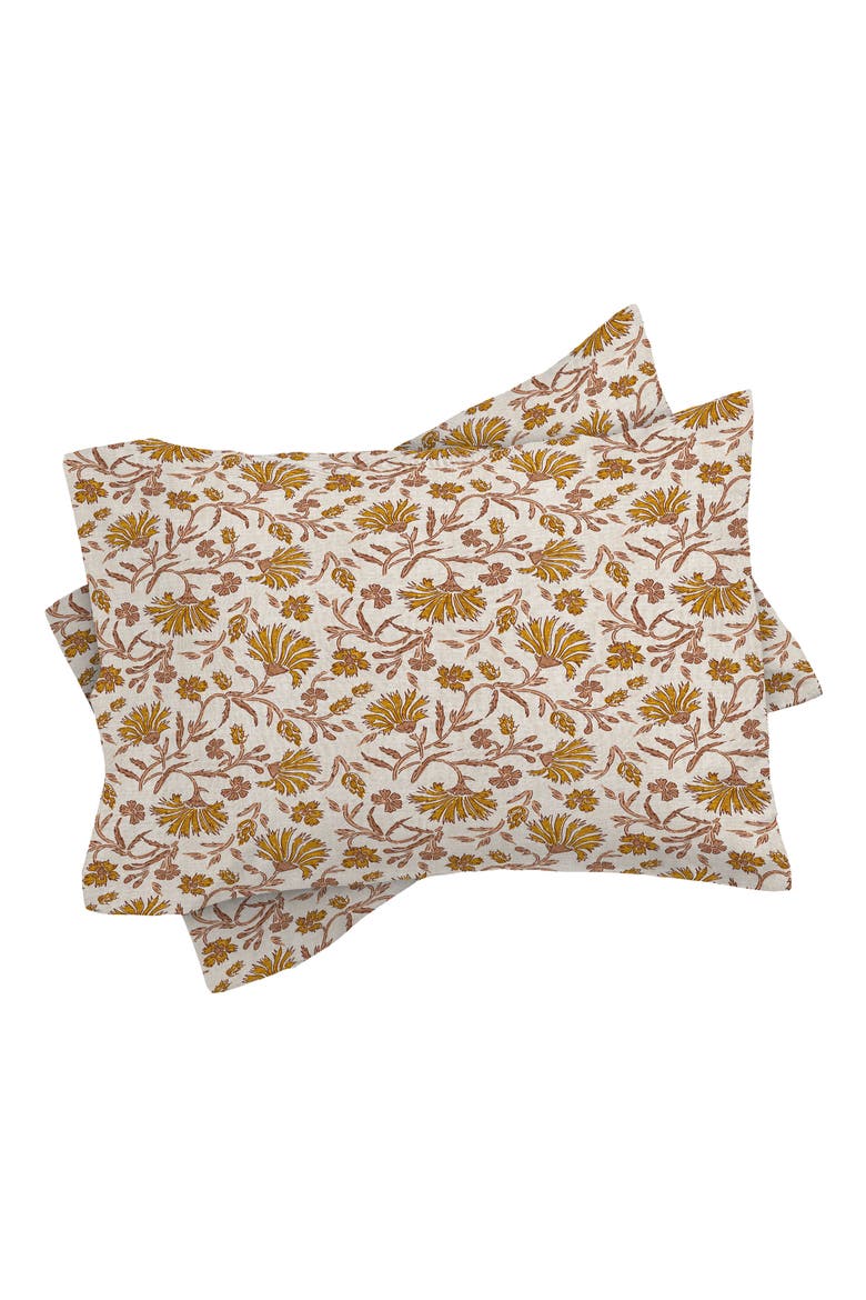 Floral Duvet Cover & Sham Set, Alternate, color, YELLOW