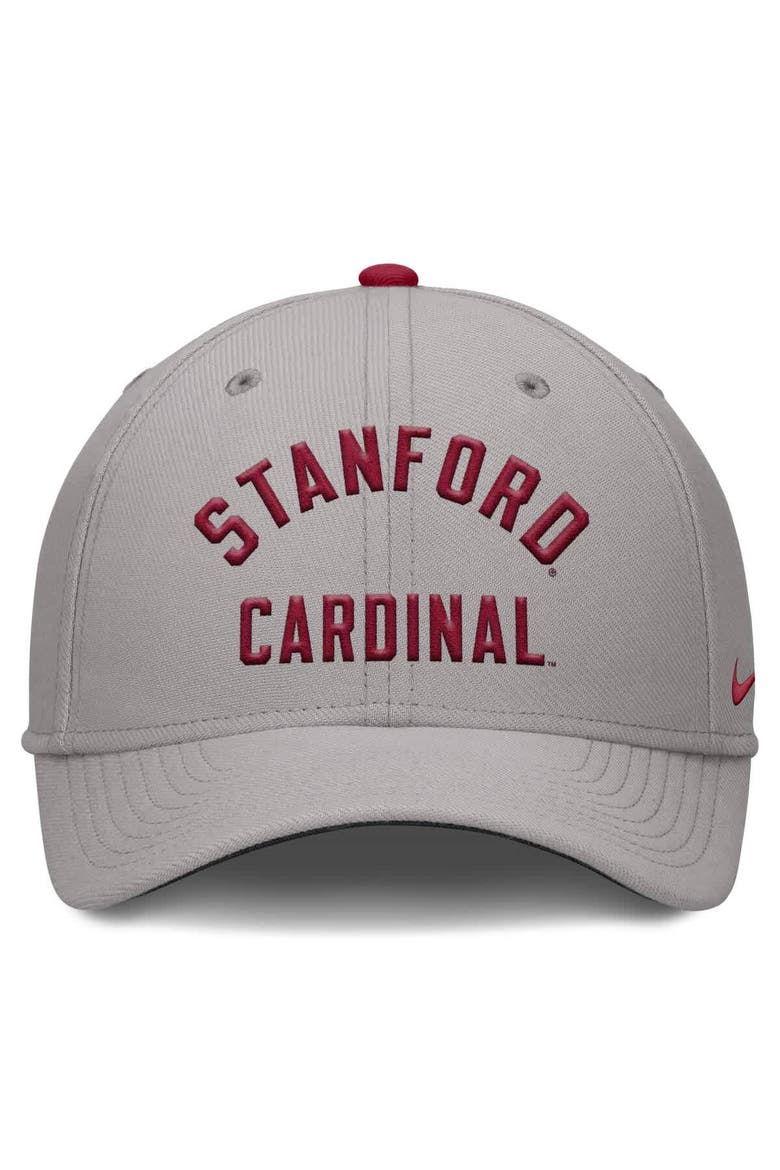 Men's Nike Gray Stanford Cardinal Rise Prep Performance Flex Hat, Alternate, color, Gray