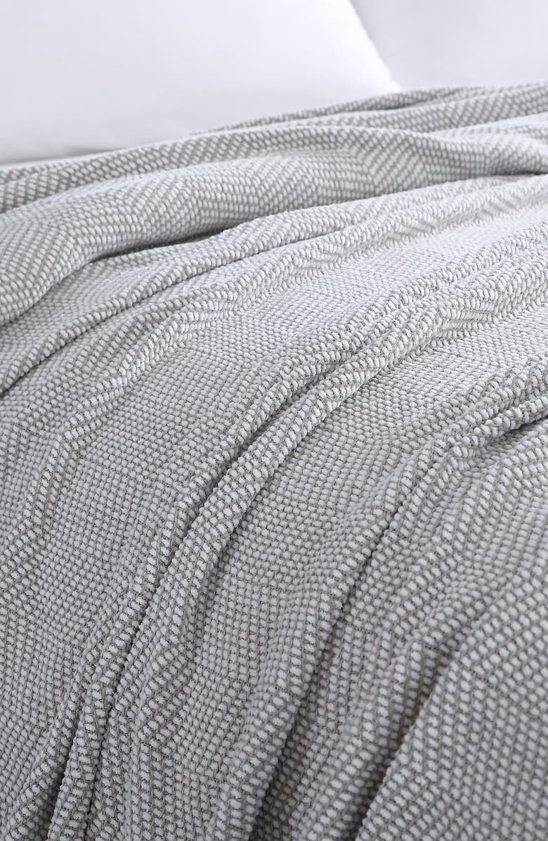Vera Wang Chenille Piqué Blanket, Alternate, color,