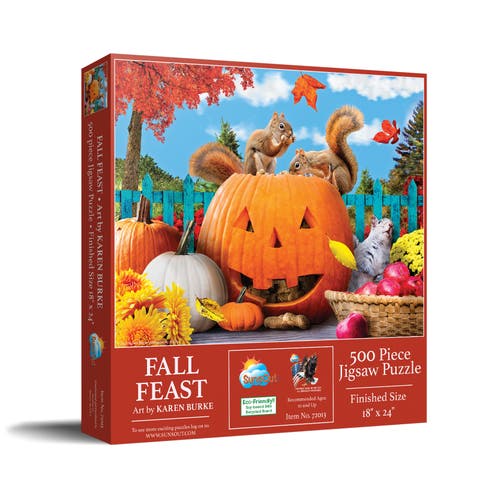 Fall Feast 500 piece Jigsaw Puzzle for Adults