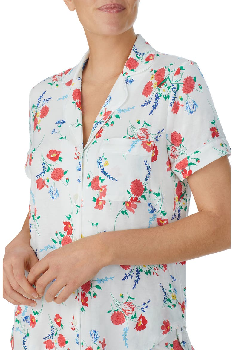 floral short pajamas, Alternate, color, TULIPBQT