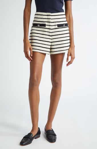 Veronica Beard Gershwin Stripe Cotton Blend Shorts