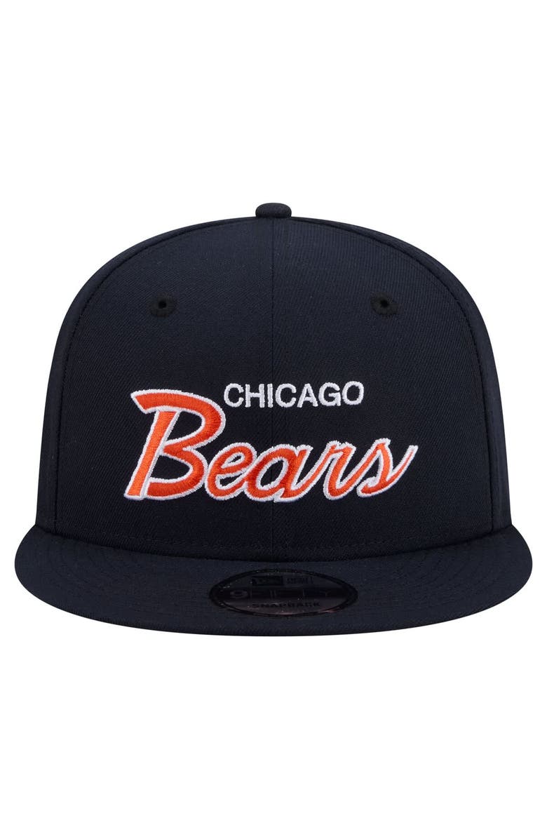 New Era Men's New Era Navy Chicago Bears Core Team Script 9FIFTY Snapback Hat, Alternate, color, Navy