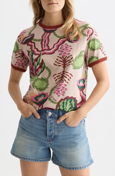 Print Knit Top