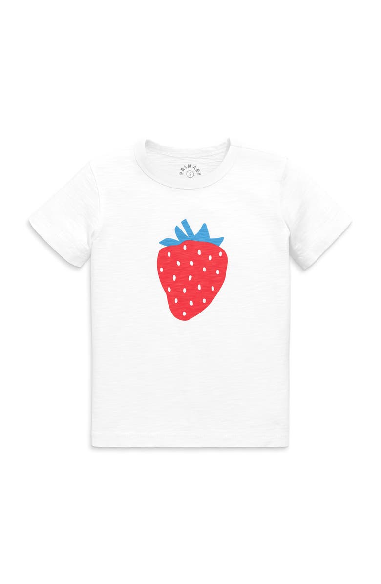 Primary Kids Strawberry Tee, Main, color,