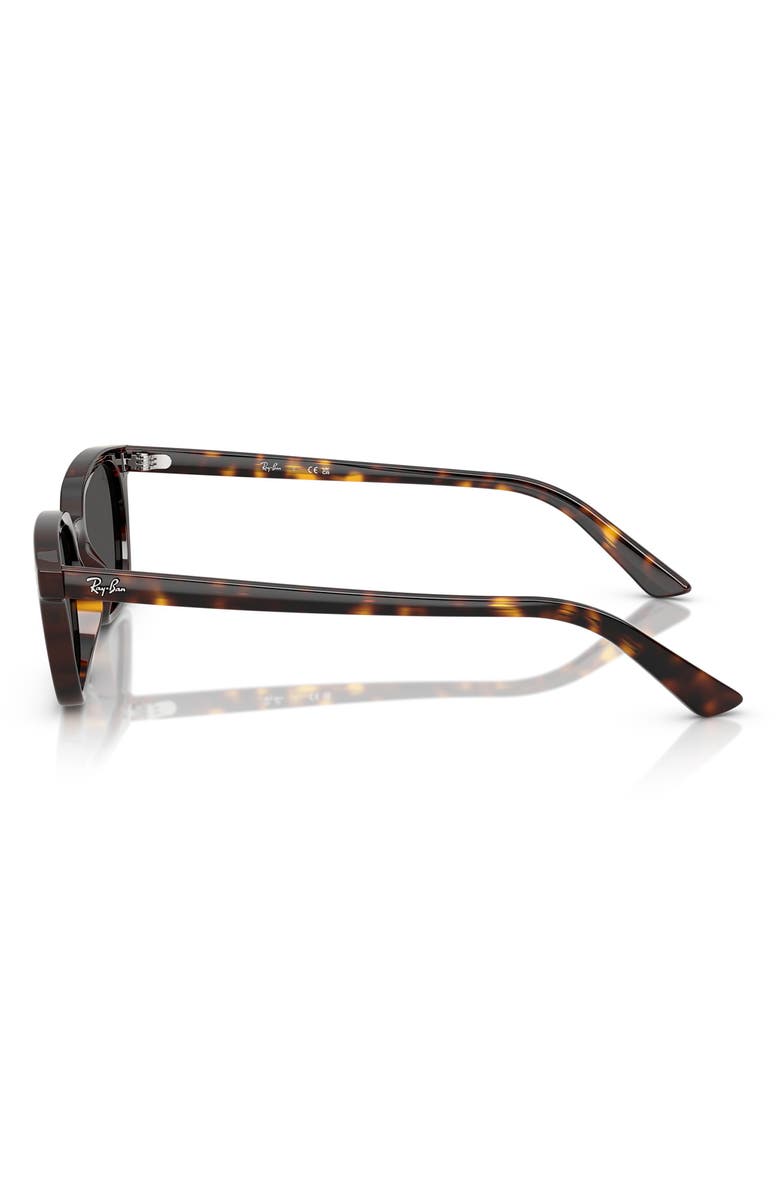 Ray-Ban 52mm Zaya Pillow Sunglasses, Alternate, color, Havana / Dark Grey