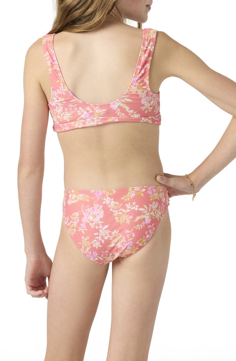O'Neill Nayomi Floral Two-Piece Swimsuit, Alternate, color, Porcelain Rose