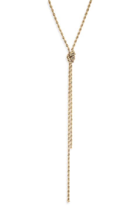 Rope Knot Y-Necklace
