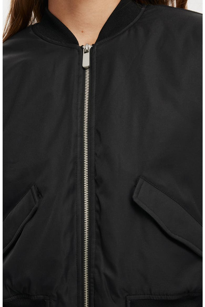 Women's Brandi Bomber Jacket, Alternate, color, BLACK