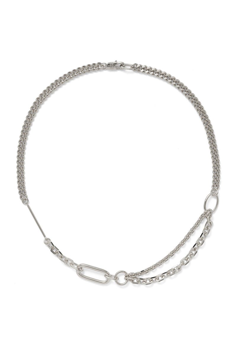 Lady Grey Maisie Necklace, Main, color, Silver