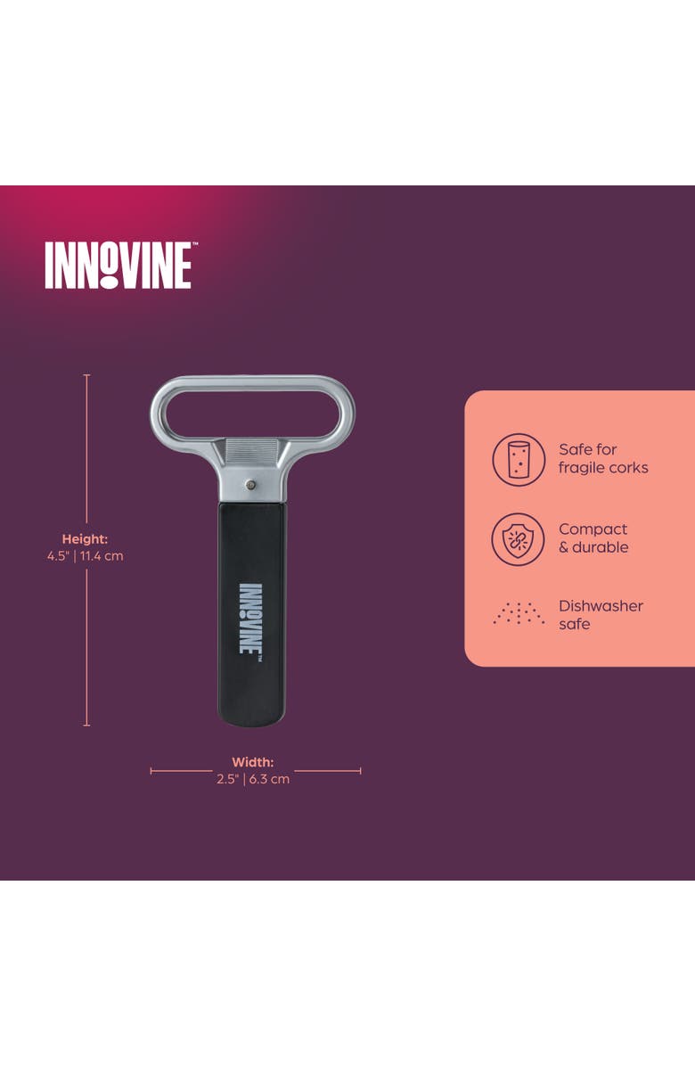 Innovine Two Prong Cork Puller, Alternate, color, Silver