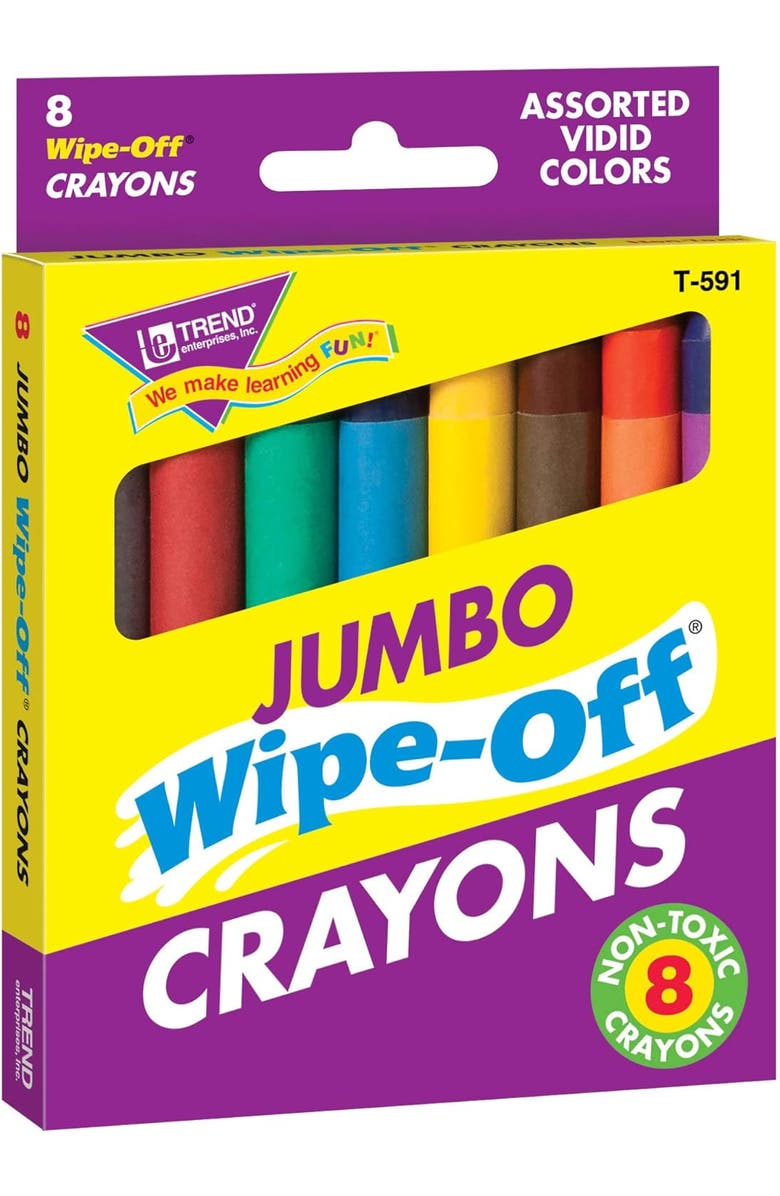 TREND enterprises, Inc. School Skills Reusable Book & Crayons, Multi, Alternate, color, Multicolored