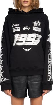 Zadig & Voltaire Georgys Crystal Embellished Hoodie