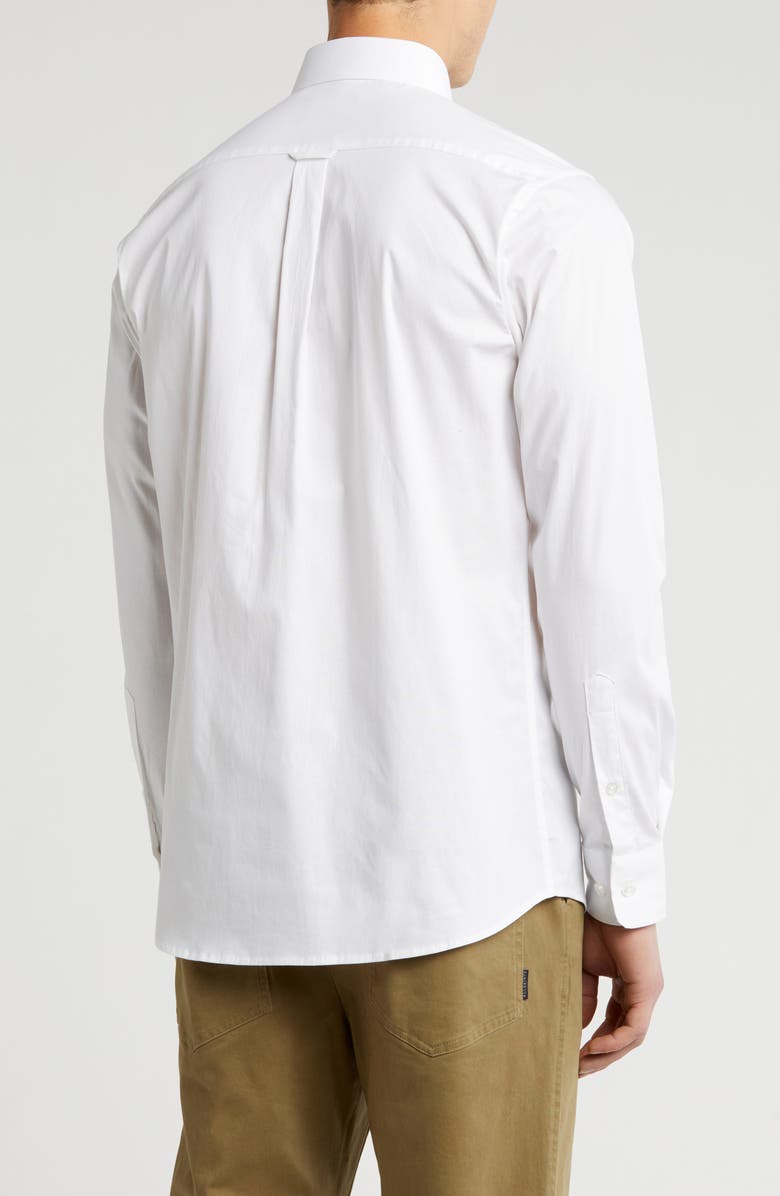 Scotch & Soda Modern Fit Stretch Cotton Dress Shirt, Alternate, color, White