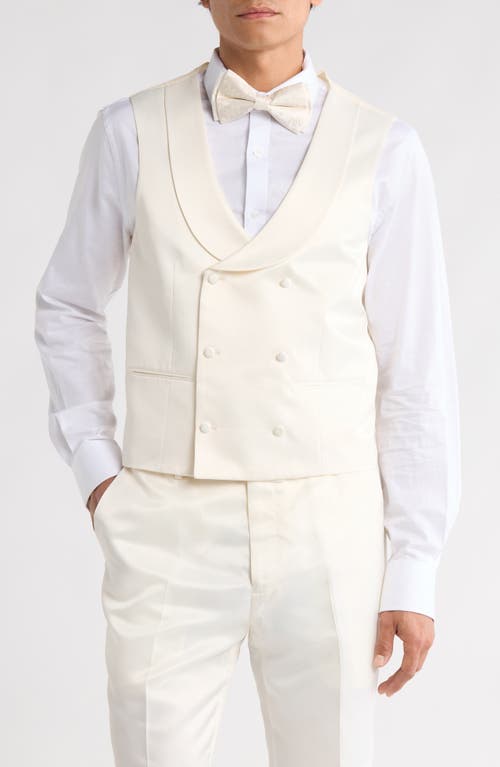 Zegarie Stacy Adams Solid Peak Lapel 3-piece Tuxedo In White