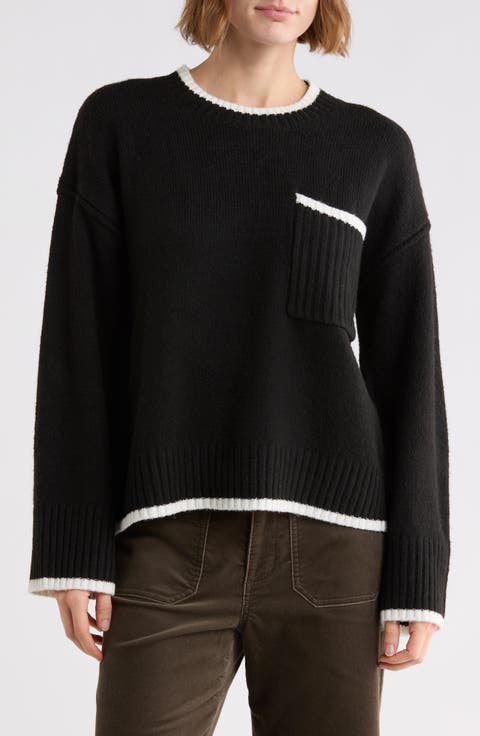 Tipped Pocket Sweater