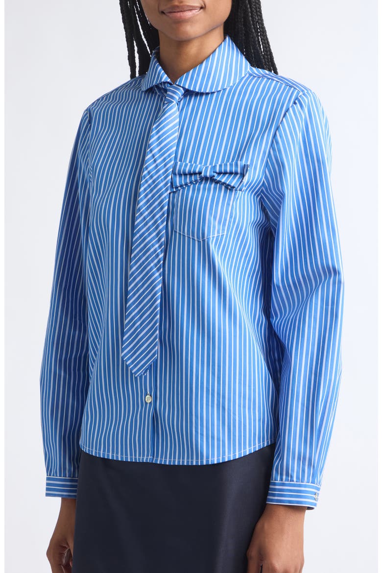 Gemma Cotton Shirt, Alternate, color, BLUE MULTI