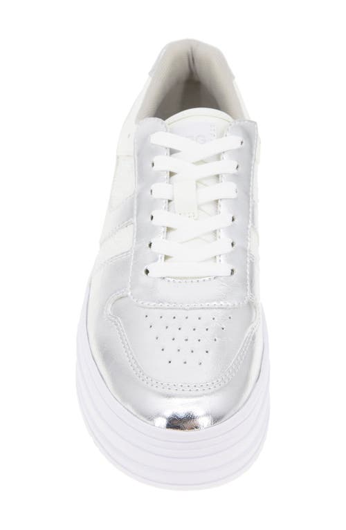 Bcbg Katina Platform Sneaker In Silver