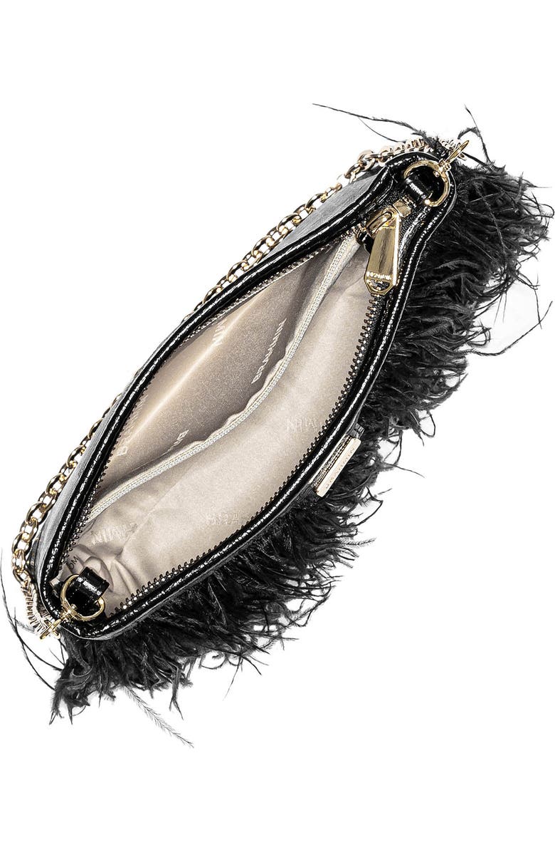 Brahmin Mod Lorelei Feather & Lizard Embossed Leather Shoulder Bag, Alternate, color,