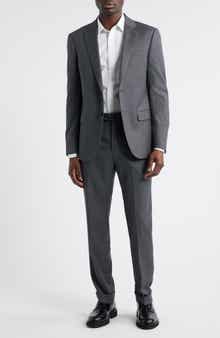 Grey Nailhed Virgin Wool Suit