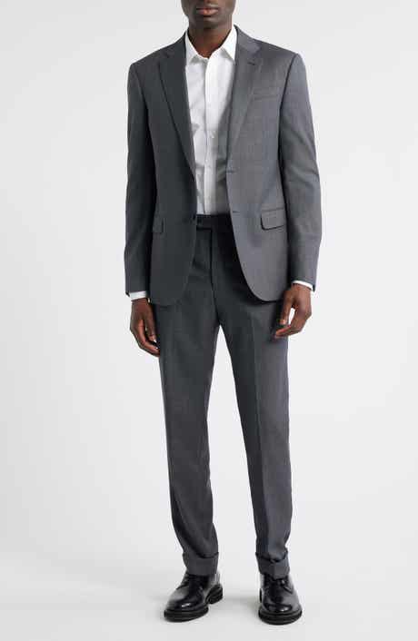 Grey Nailhed Virgin Wool Suit