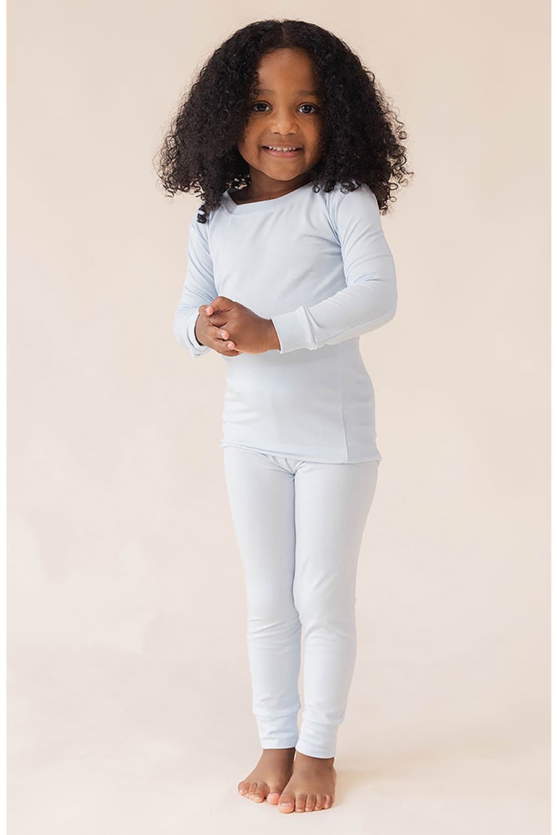CloudBlend™ Two-Piece Long Pajamas, Alternate, color, DOVE