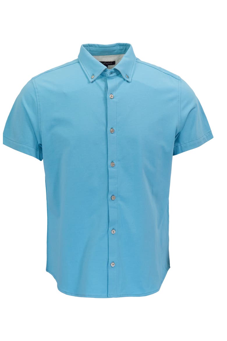 Mens Knit Shirt, Alternate, color, TEAL