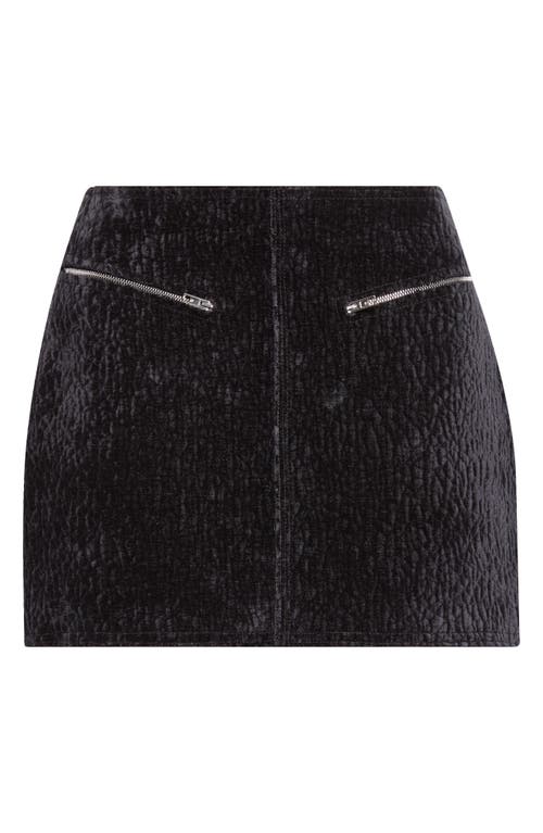 Alexander Wang Low Rise Miniskirt In Black