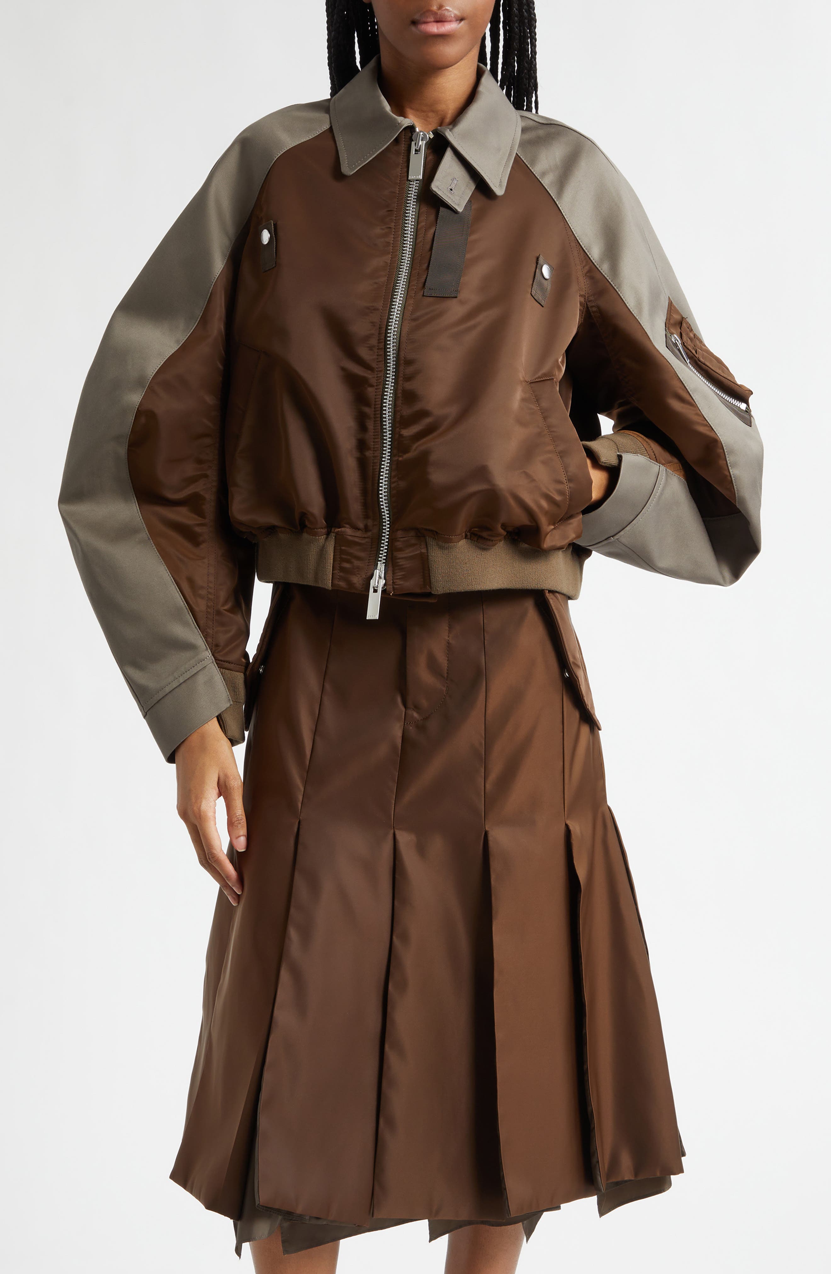 Cotton Chino x Nylon Twill Jacket - image 3