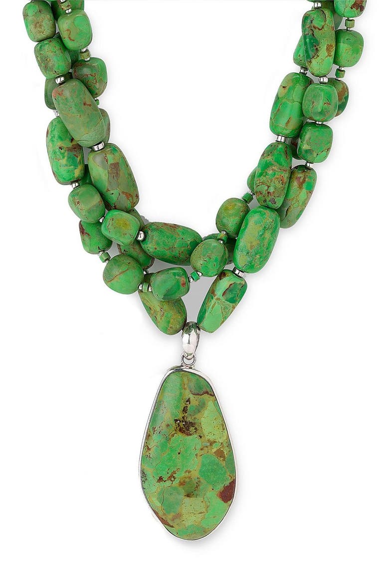 Chunky Green Necklace, Main, color, BLUE/GREEN