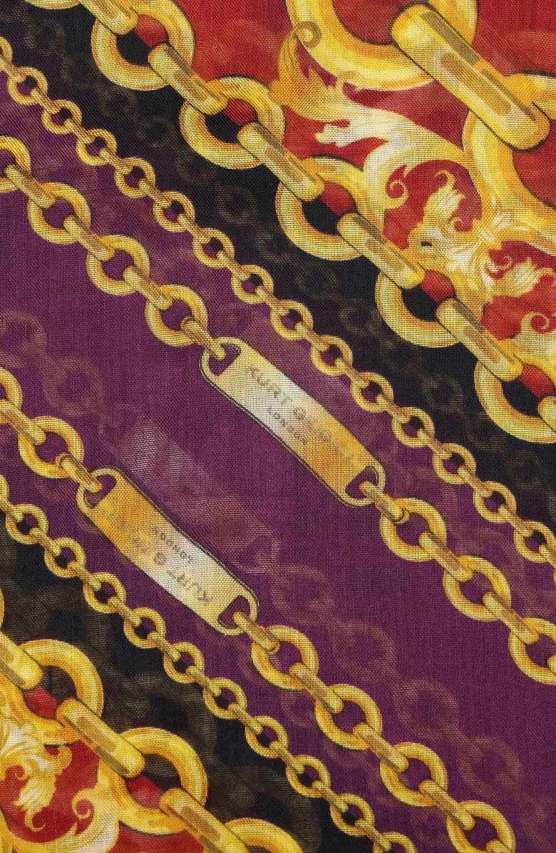 Kurt Geiger London Chain & Tile Oblong Scarf, Alternate, color,