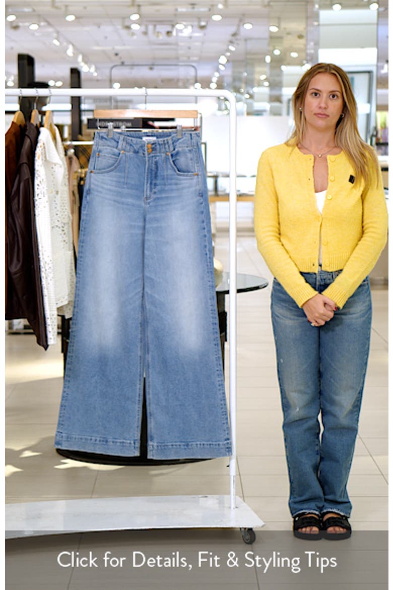 Lana Double Button Wide Leg Jeans video