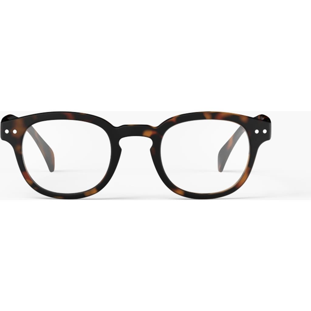 Izipizi #c 49mm Square Reading Glasses In Brown