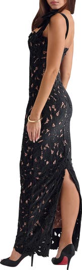Tiff Velvet Lace Body-Con Gown