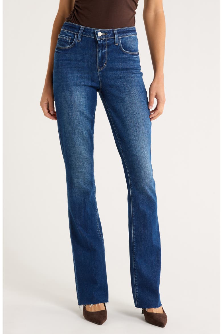 Ruth Raw Hem Straight Leg Jeans, Main, color, MARVISTA