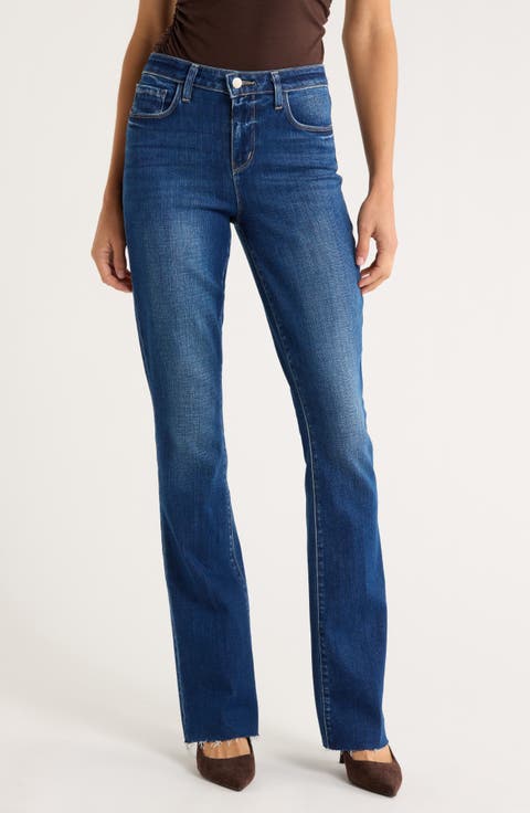 Ruth Raw Hem Straight Leg Jeans