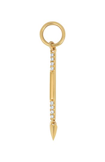 Bony Levy Icon Pavé Diamond Bar Charm In Gold