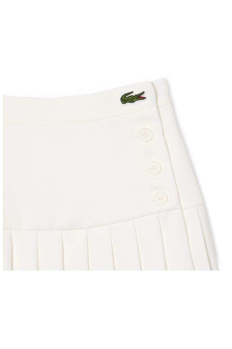Pleated Twill Skirt, Alternate, color, 70V FARINE