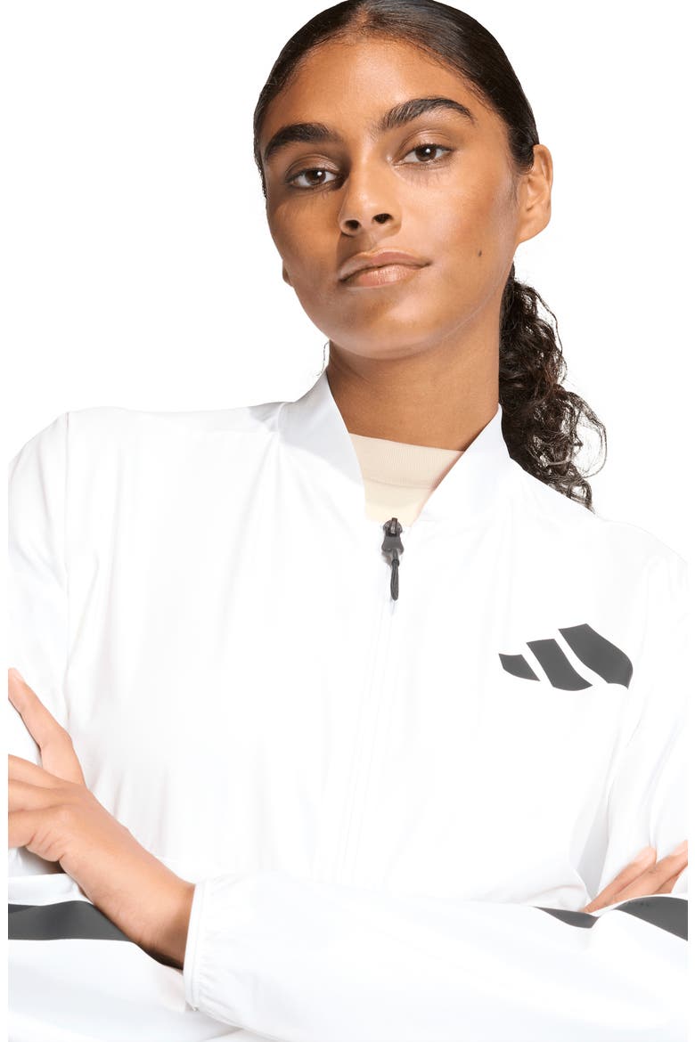 Z.N.E. Performance Bomber Jacket, Alternate, color, WHITE/