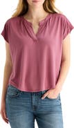 Lucky Brand Sandwash Notch Top
