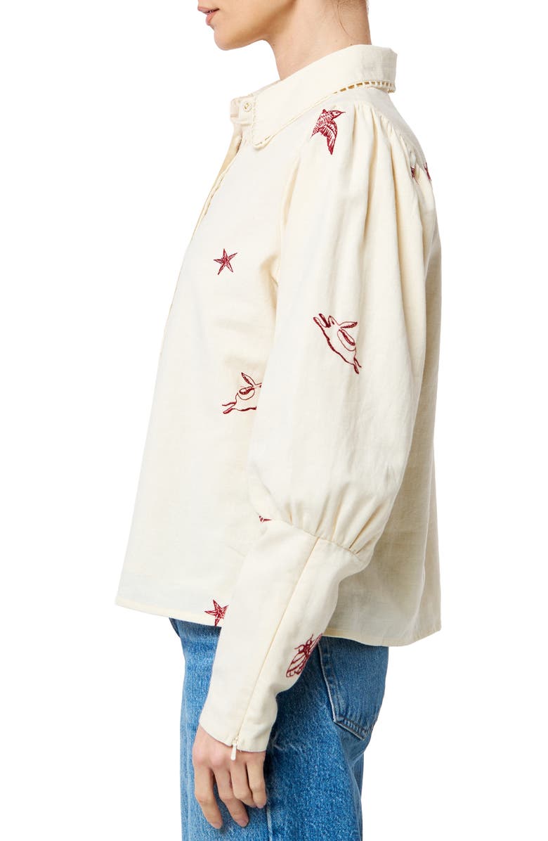 CIEBON Caraleigh Button-Up Shirt, Alternate, color, Red Multi