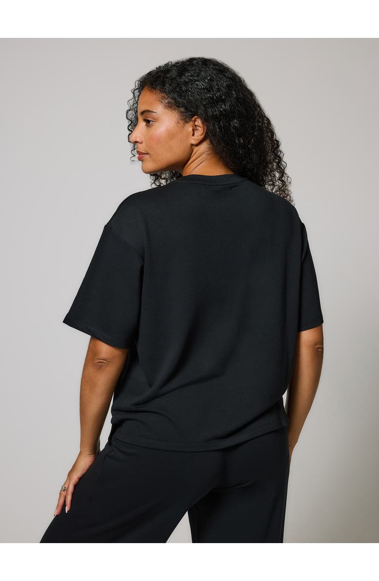 LOVALL Soft Touch Wide Leg Lounge Set, Alternate, color, Black